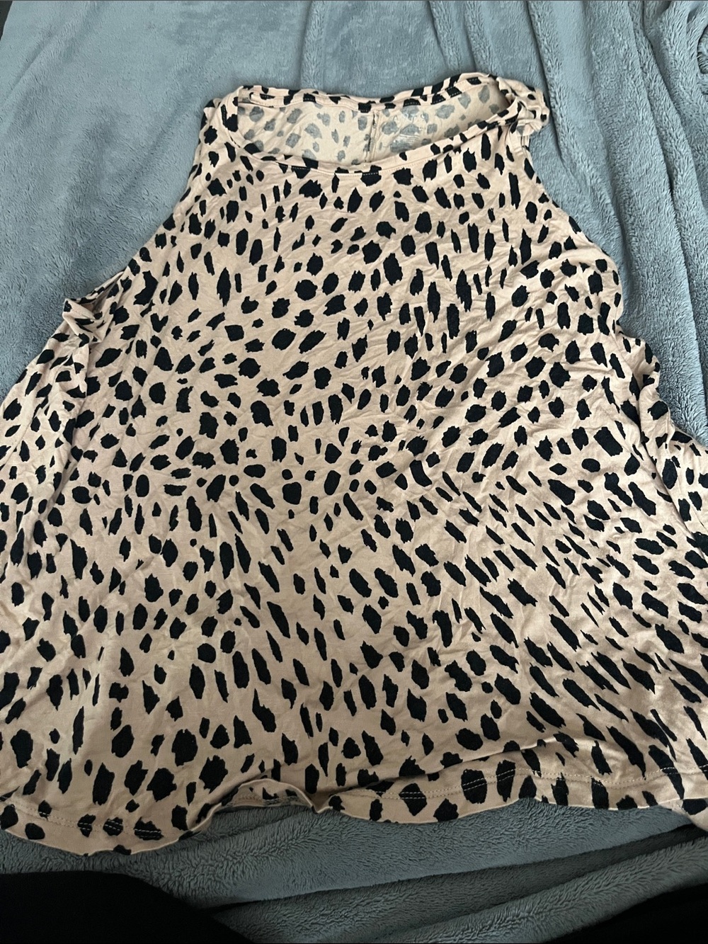 Apt. 9 Beige and Black Animal Print Tank